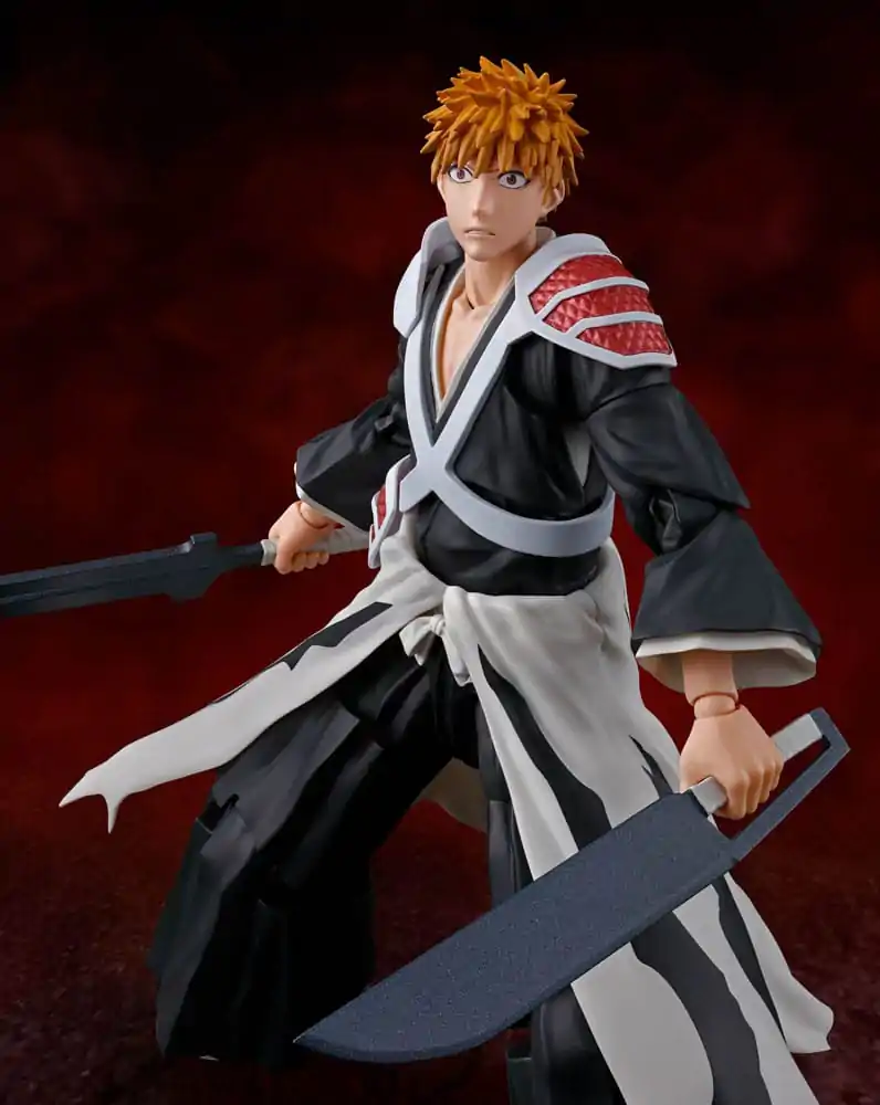 Bleach: Thousand-Year Blood War S.H. Figuarts figurină de acțiune Ichigo Kurosaki Dual Zangetsu 16 cm poza produsului