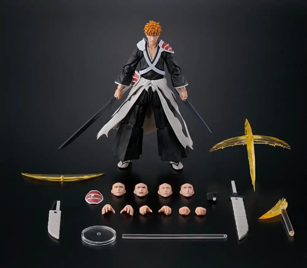 Bleach: Thousand-Year Blood War S.H. Figuarts figurină de acțiune Ichigo Kurosaki Dual Zangetsu 16 cm poza produsului