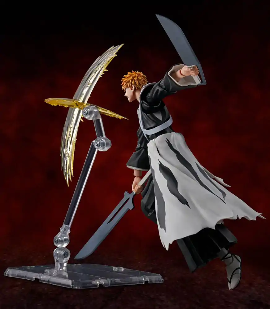 Bleach: Thousand-Year Blood War S.H. Figuarts figurină de acțiune Ichigo Kurosaki Dual Zangetsu 16 cm poza produsului