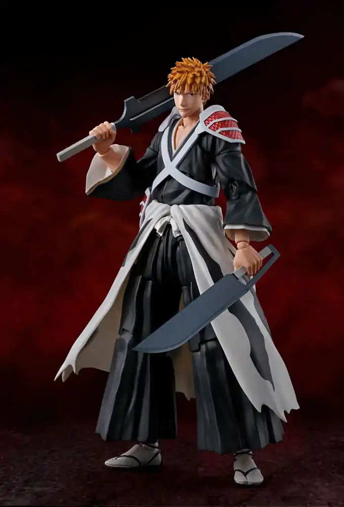 Bleach: Thousand-Year Blood War S.H. Figuarts figurină de acțiune Ichigo Kurosaki Dual Zangetsu 16 cm poza produsului