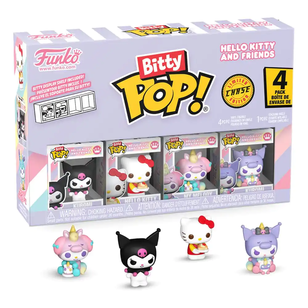 Set 4 Figurine de vinil Bitty Funko POP Hello Kitty and Friends Kuromi poza produsului