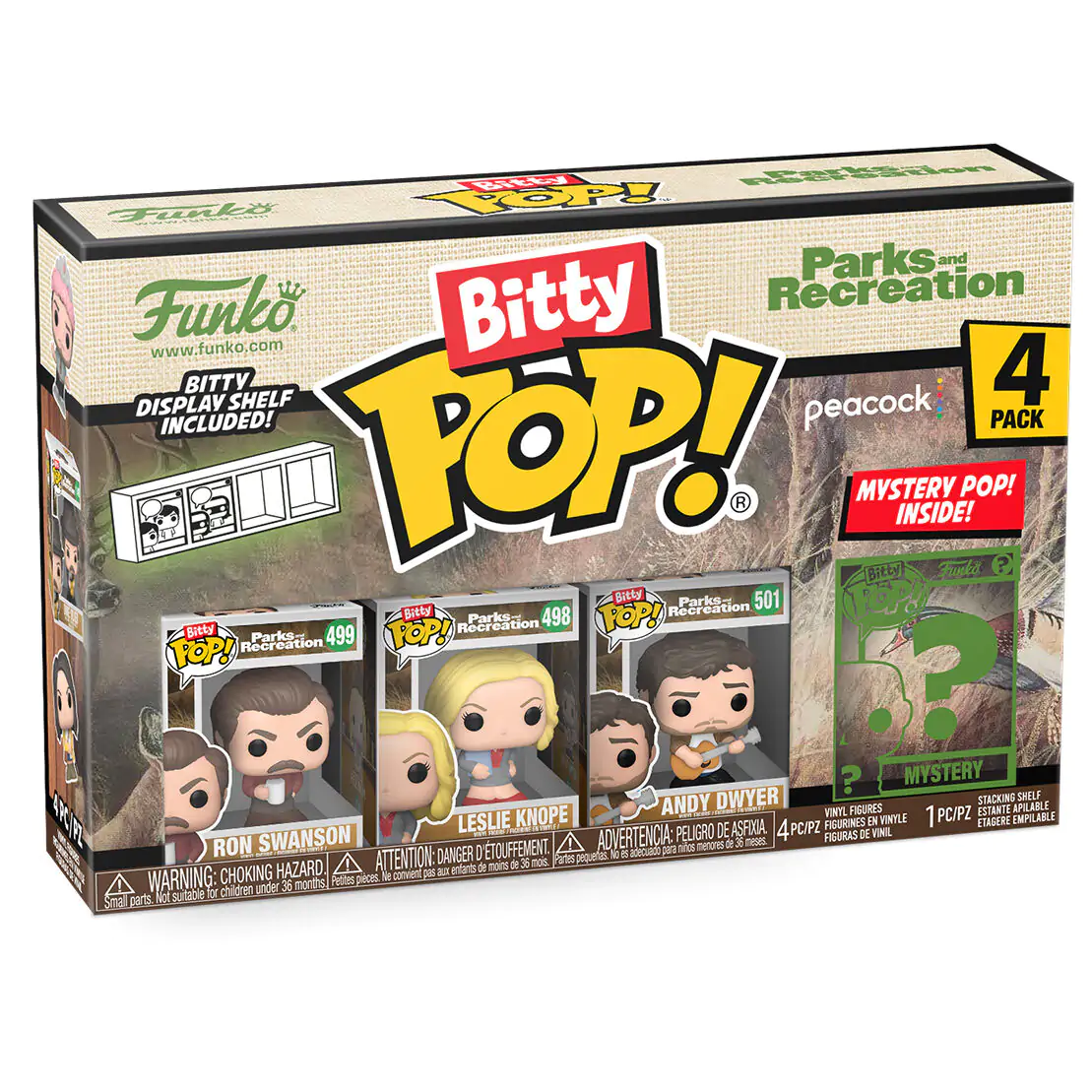 Blister 4 figurine Bitty Funko POP Park and Recreation Ron poza produsului