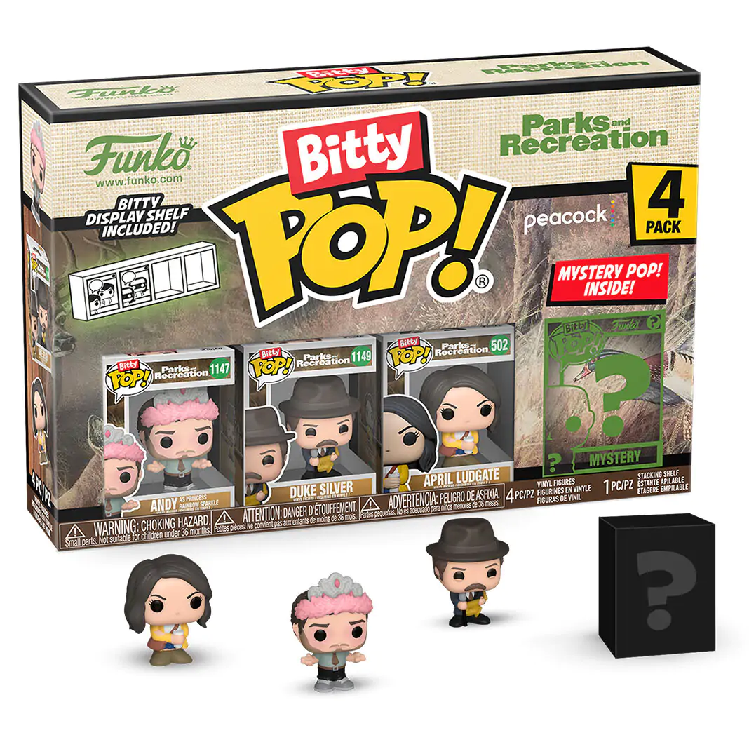 Blister 4 figurine Bitty Funko POP Park and Recreation Andy poza produsului