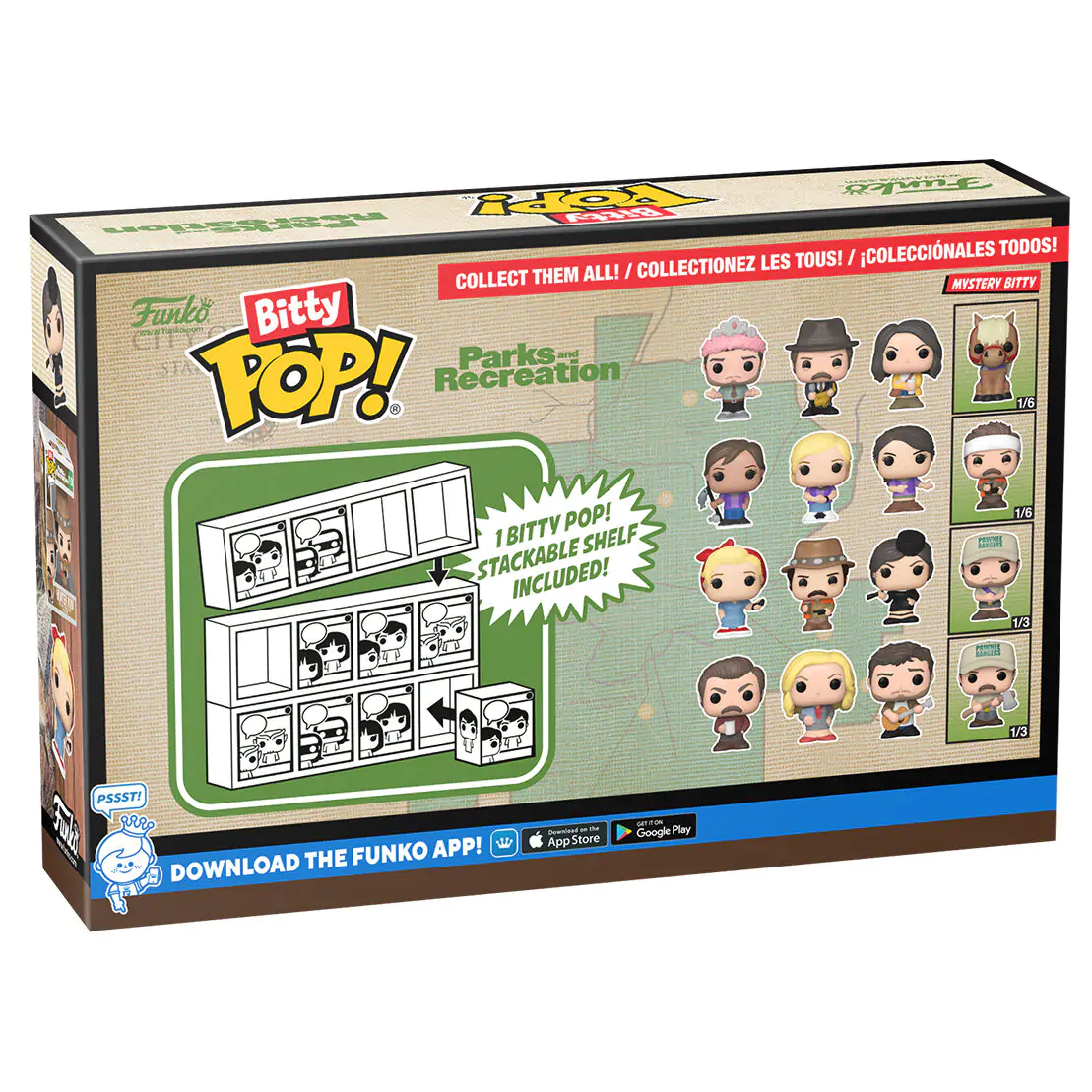 Blister 4 figurine Bitty Funko POP Park and Recreation Andy poza produsului