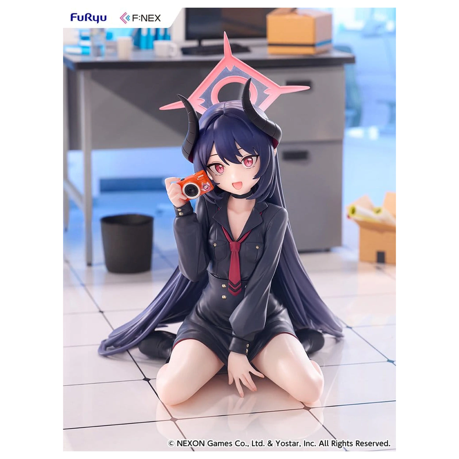 Blue Archive F:NEX Figura PVC 1/7 Chiaki Memorial lobby Ver. 38 cm poza produsului