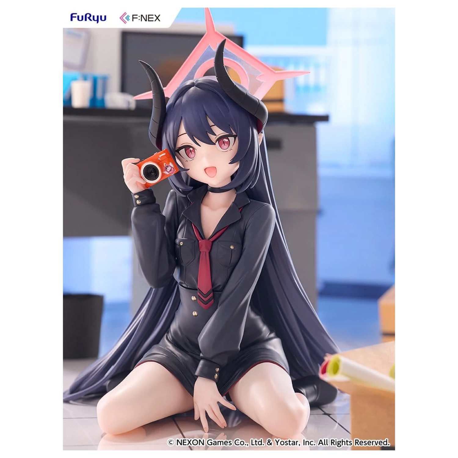 Blue Archive F:NEX Figura PVC 1/7 Chiaki Memorial lobby Ver. 38 cm poza produsului