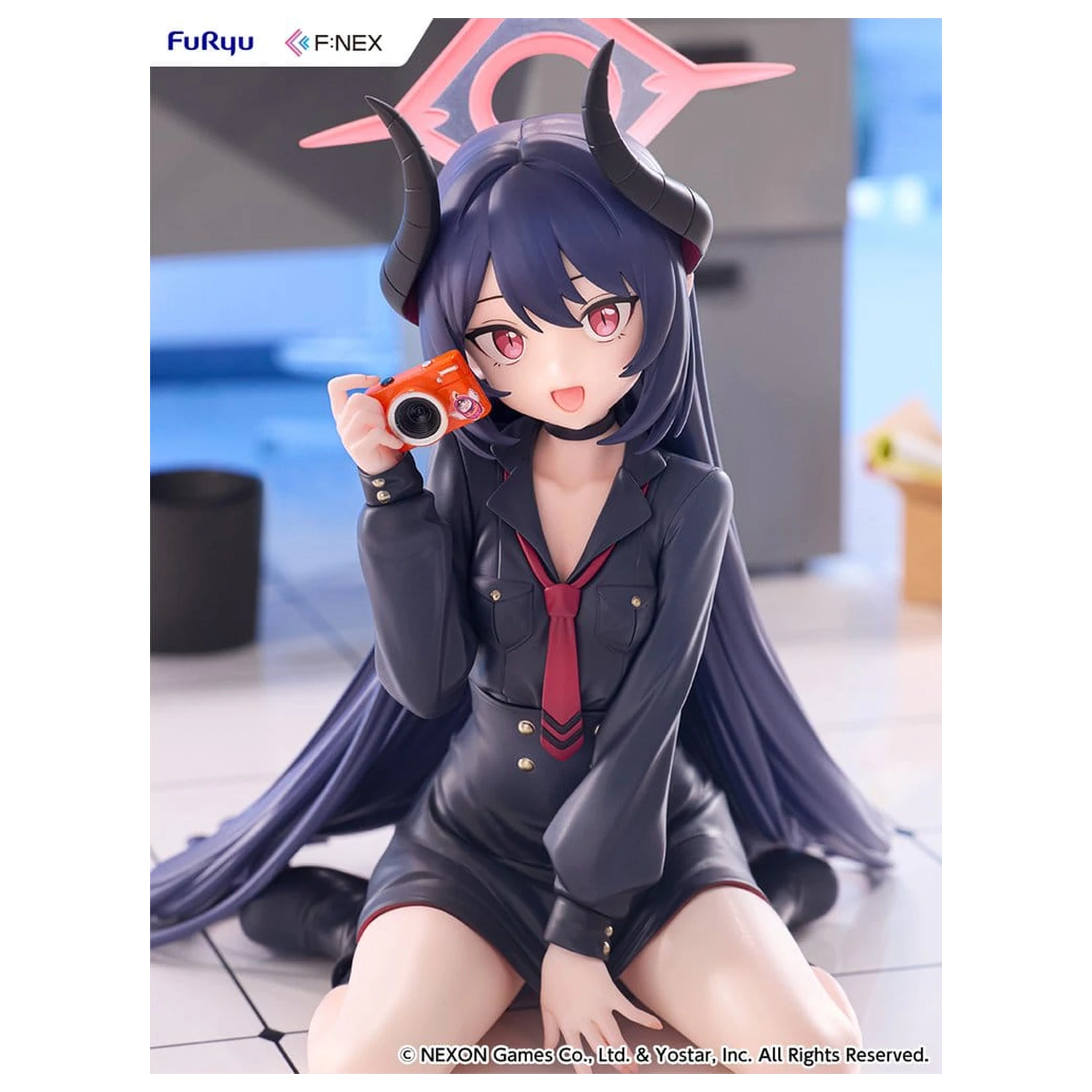 Blue Archive F:NEX Figura PVC 1/7 Chiaki Memorial lobby Ver. 38 cm poza produsului