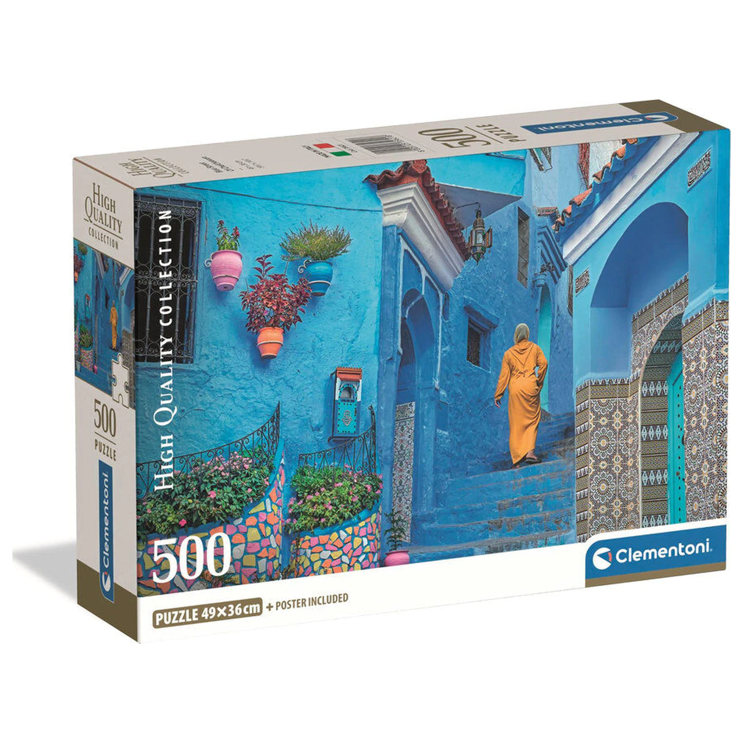 Blue Street Of Chefchaouen puzzle 500 piese poza produsului