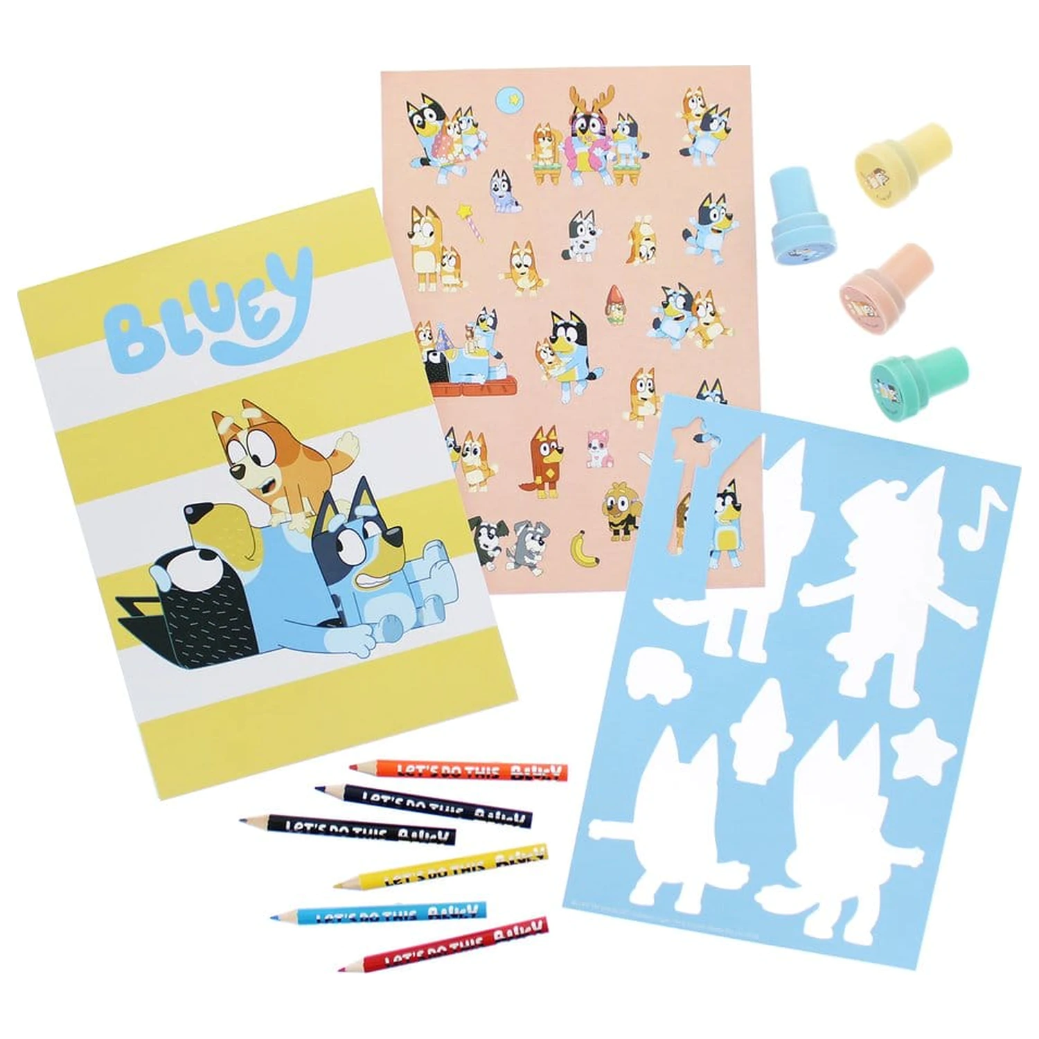 Bluey Set de colorat creativ 14 piese poza produsului