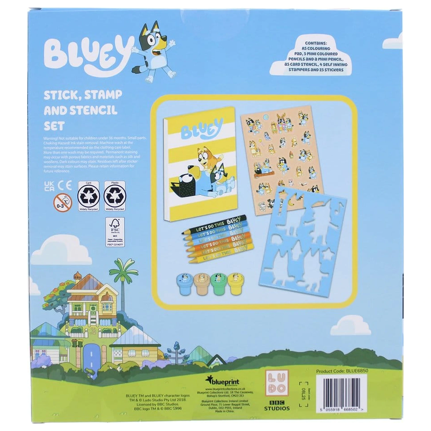 Bluey Set de colorat creativ 14 piese poza produsului