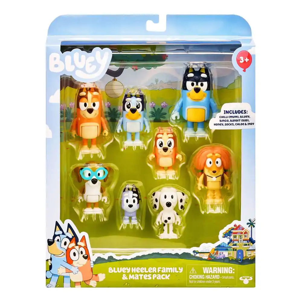 Set figurine de acțiune Bluey 8 piese poza produsului