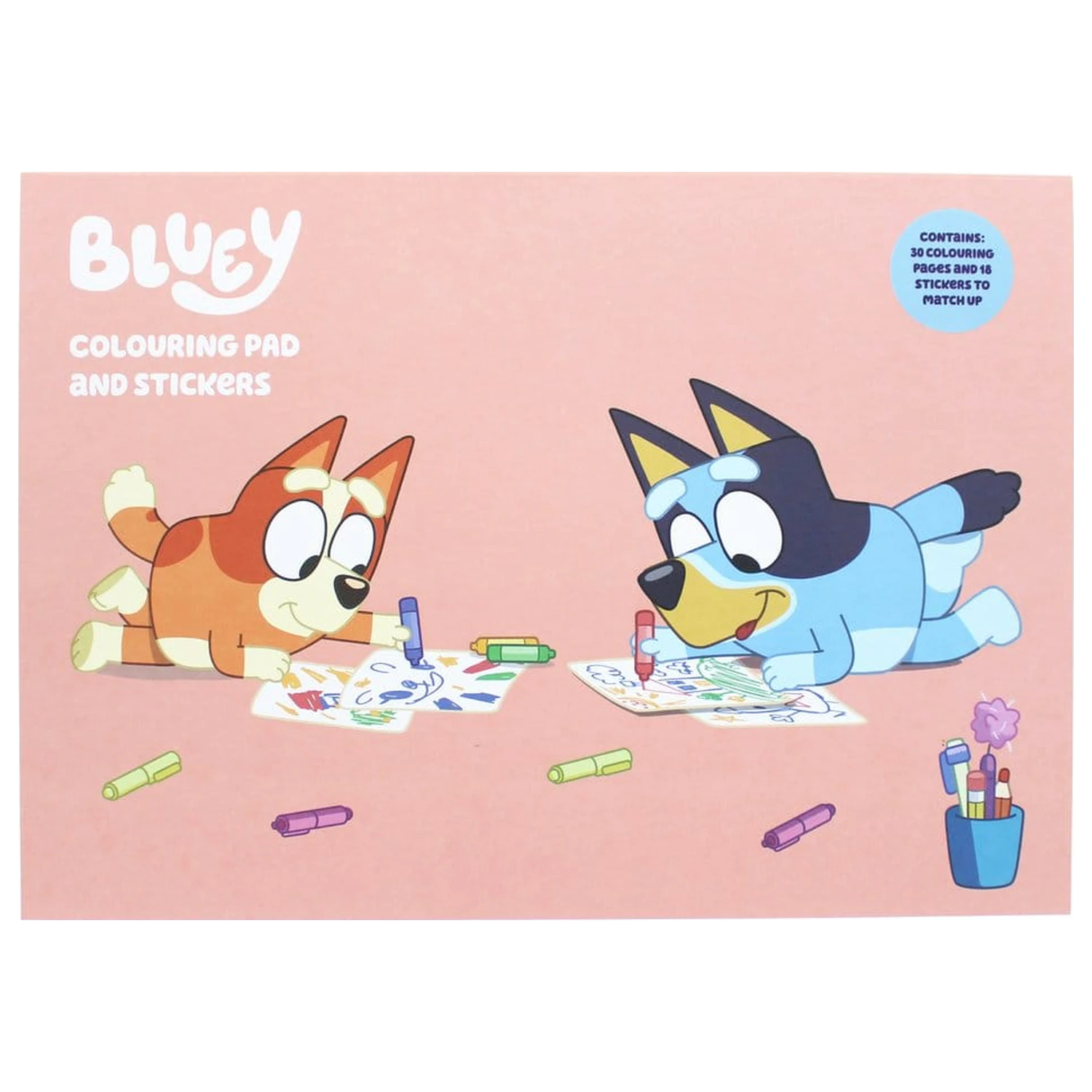 Bluey Carte de colorat A4 & Set de stickere poza produsului