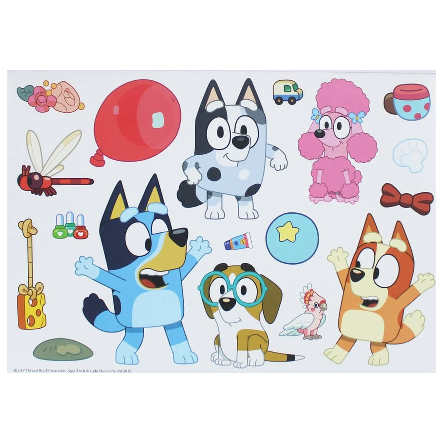 Bluey Carte de colorat A4 & Set de stickere poza produsului