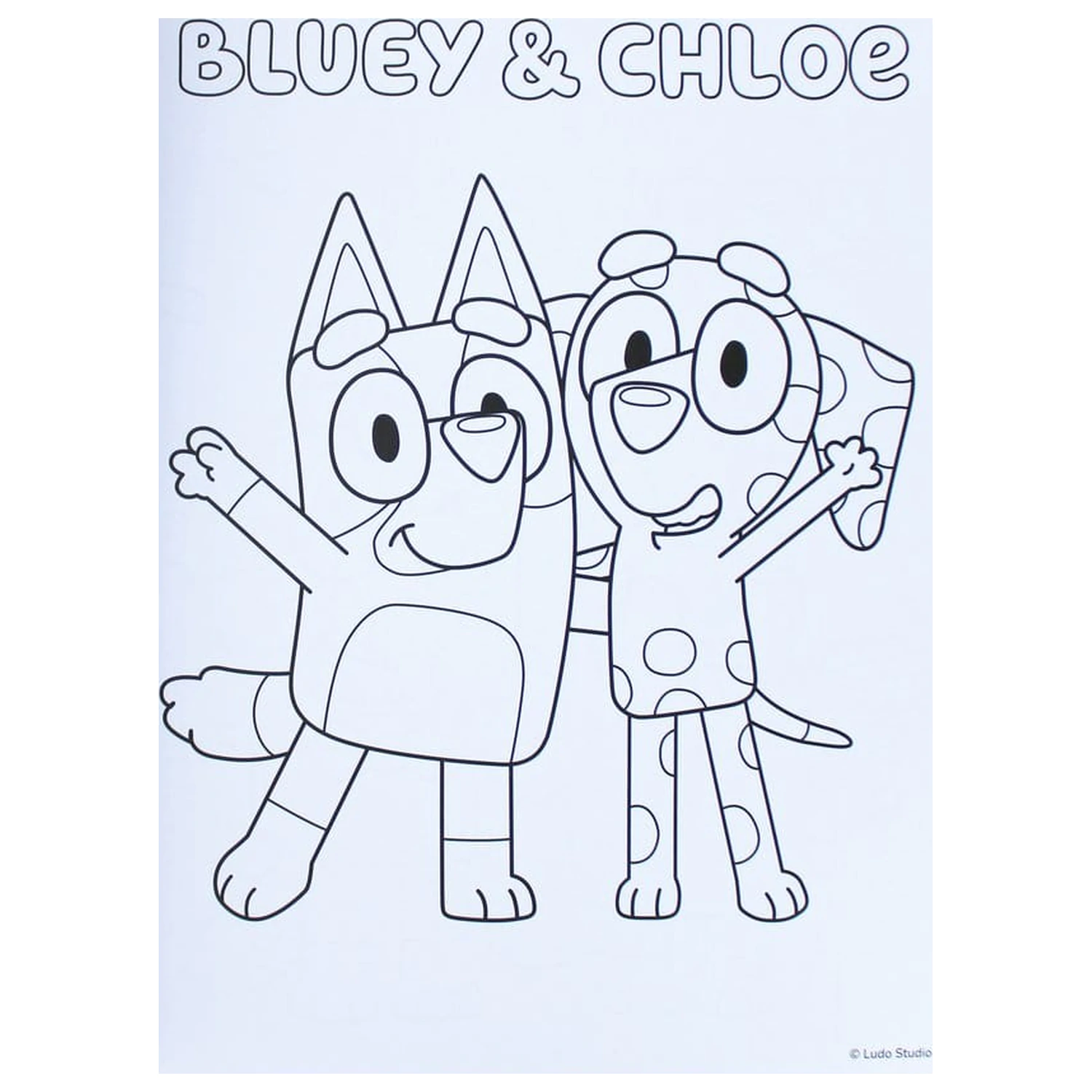 Bluey Carte de colorat A4 & Set de stickere poza produsului
