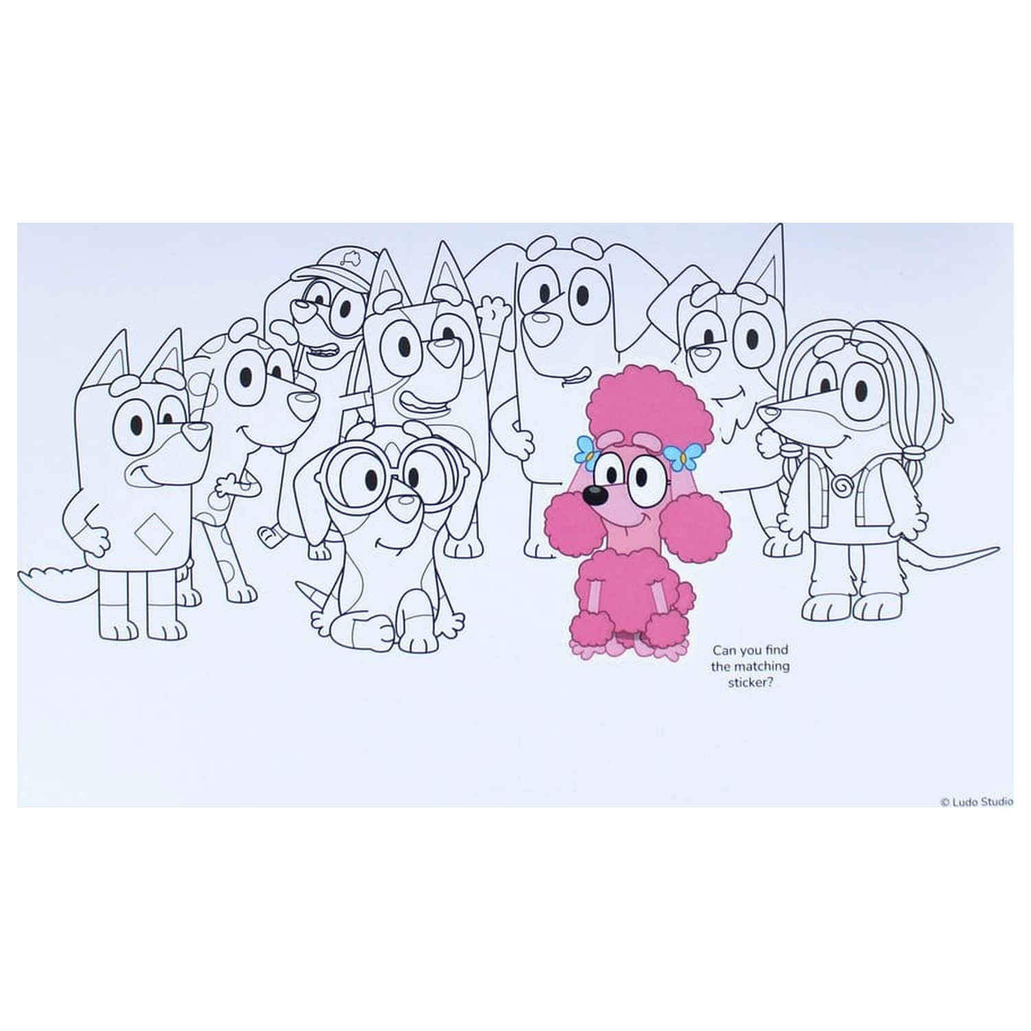 Bluey Carte de colorat A4 & Set de stickere poza produsului