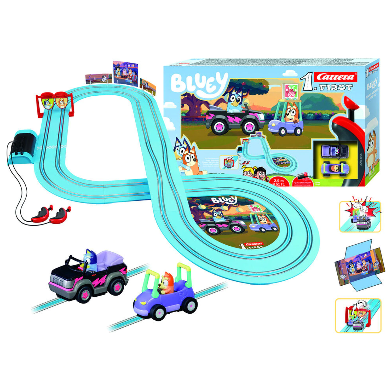 Bluey - Bluey & Bingo Let's Racing circuit poza produsului