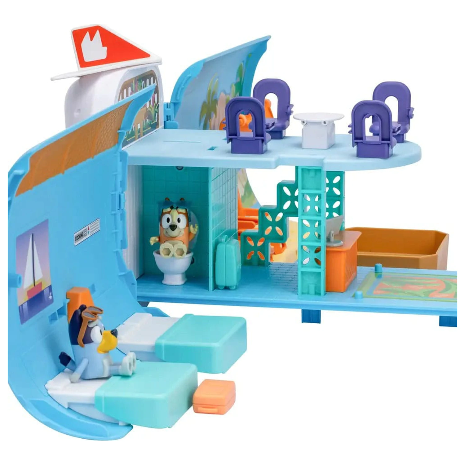 Bluey Mini Figurina Set de Joaca Bluey Holiday Set 3 in 1 poza produsului