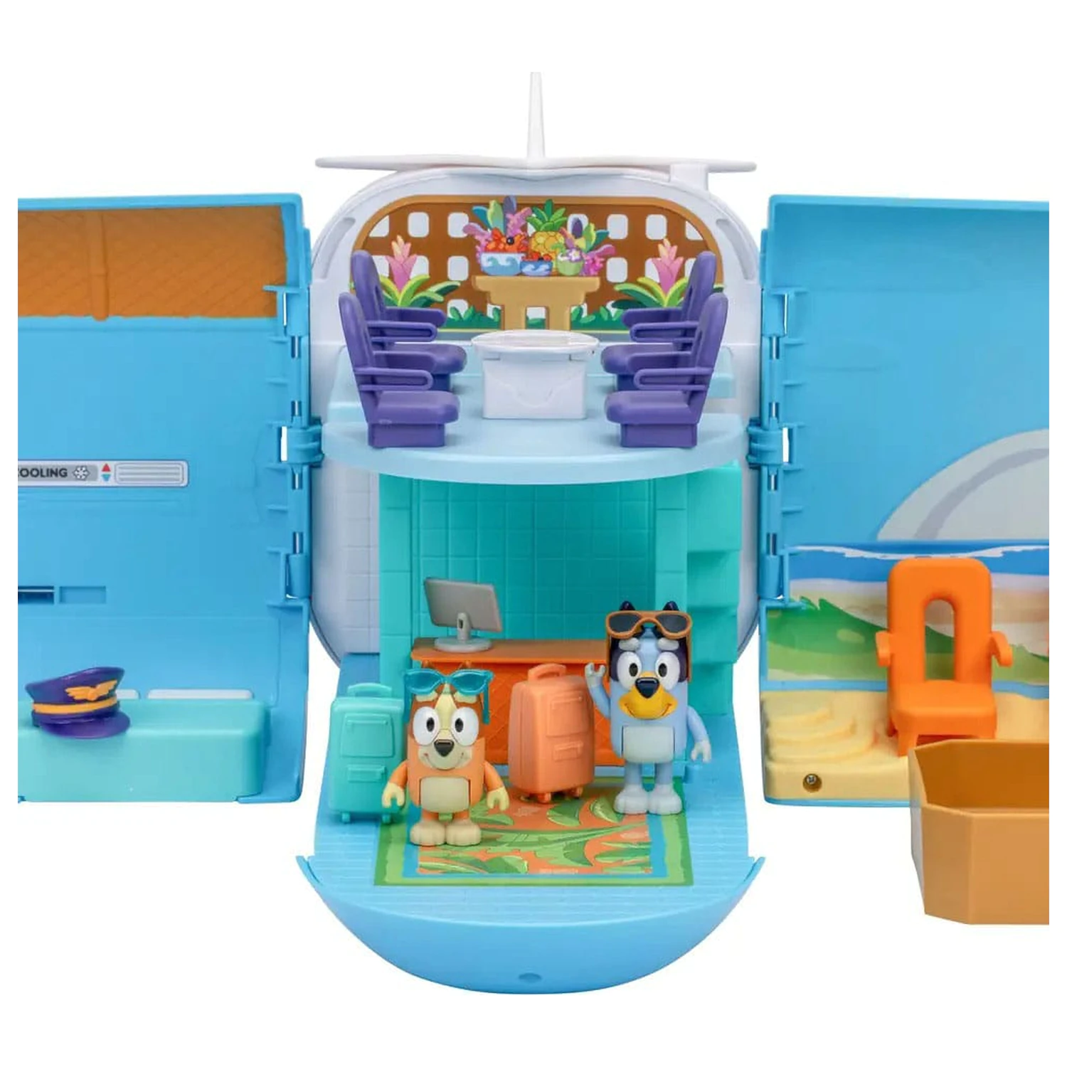 Bluey Mini Figurina Set de Joaca Bluey Holiday Set 3 in 1 poza produsului