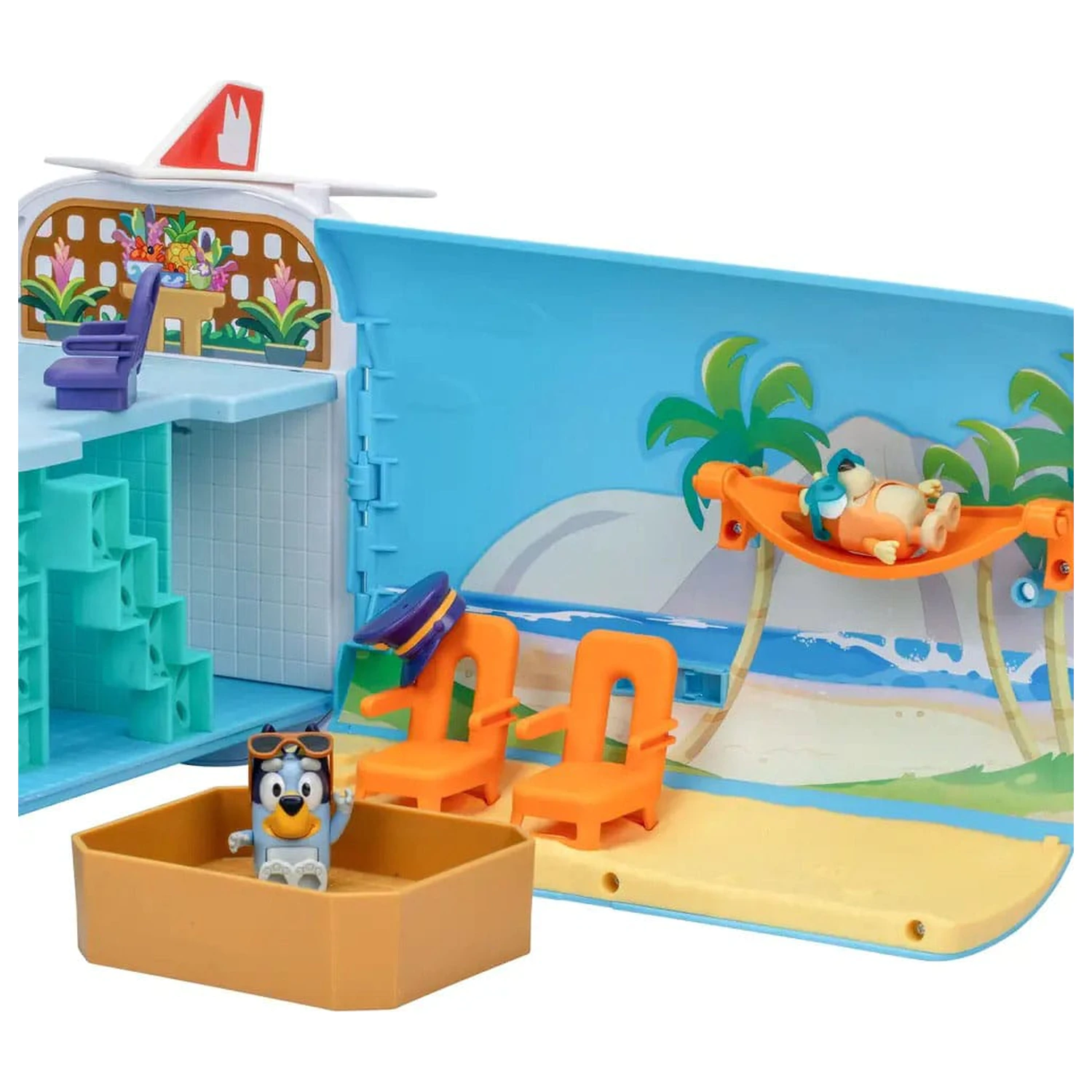 Bluey Mini Figurina Set de Joaca Bluey Holiday Set 3 in 1 poza produsului