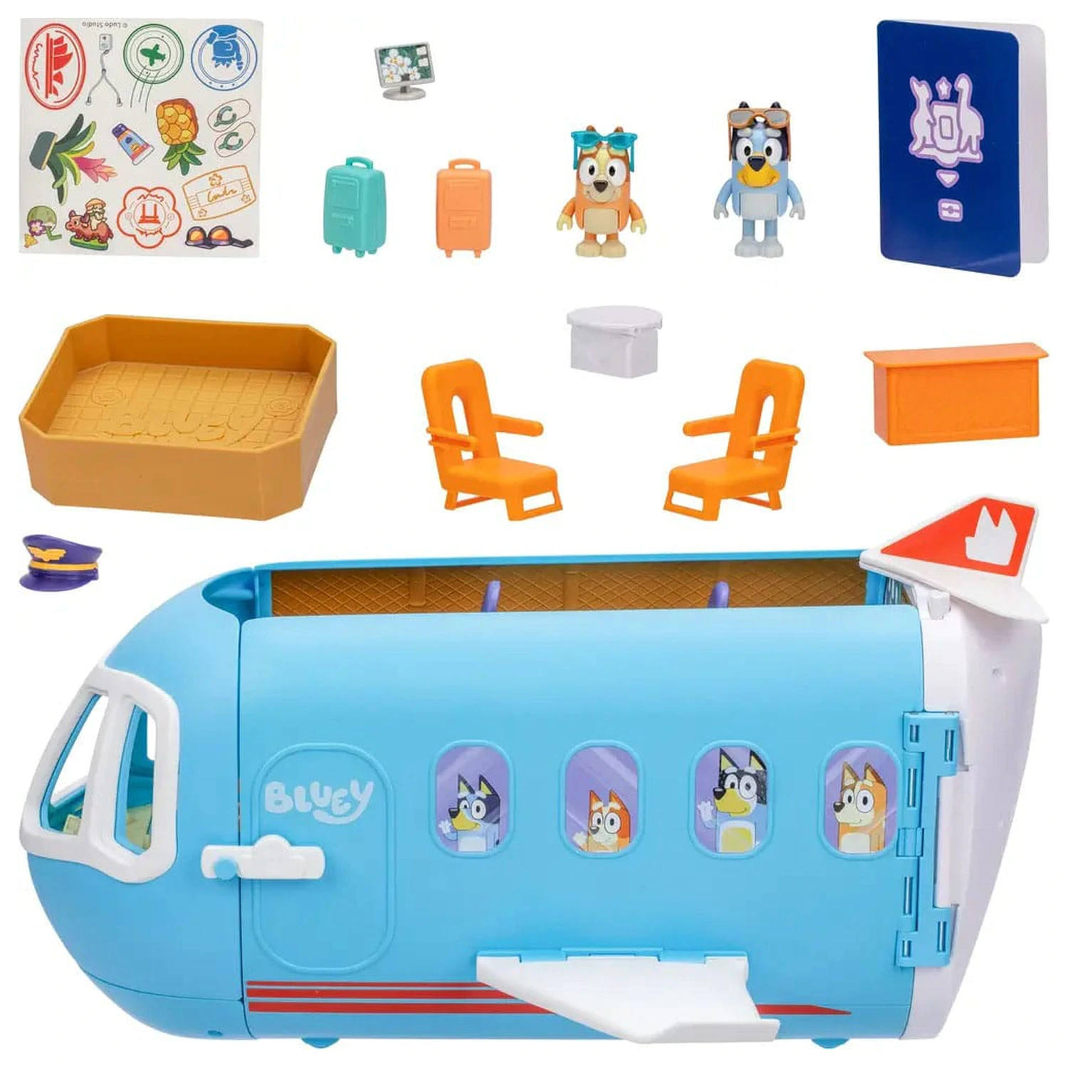 Bluey Mini Figurina Set de Joaca Bluey Holiday Set 3 in 1 poza produsului