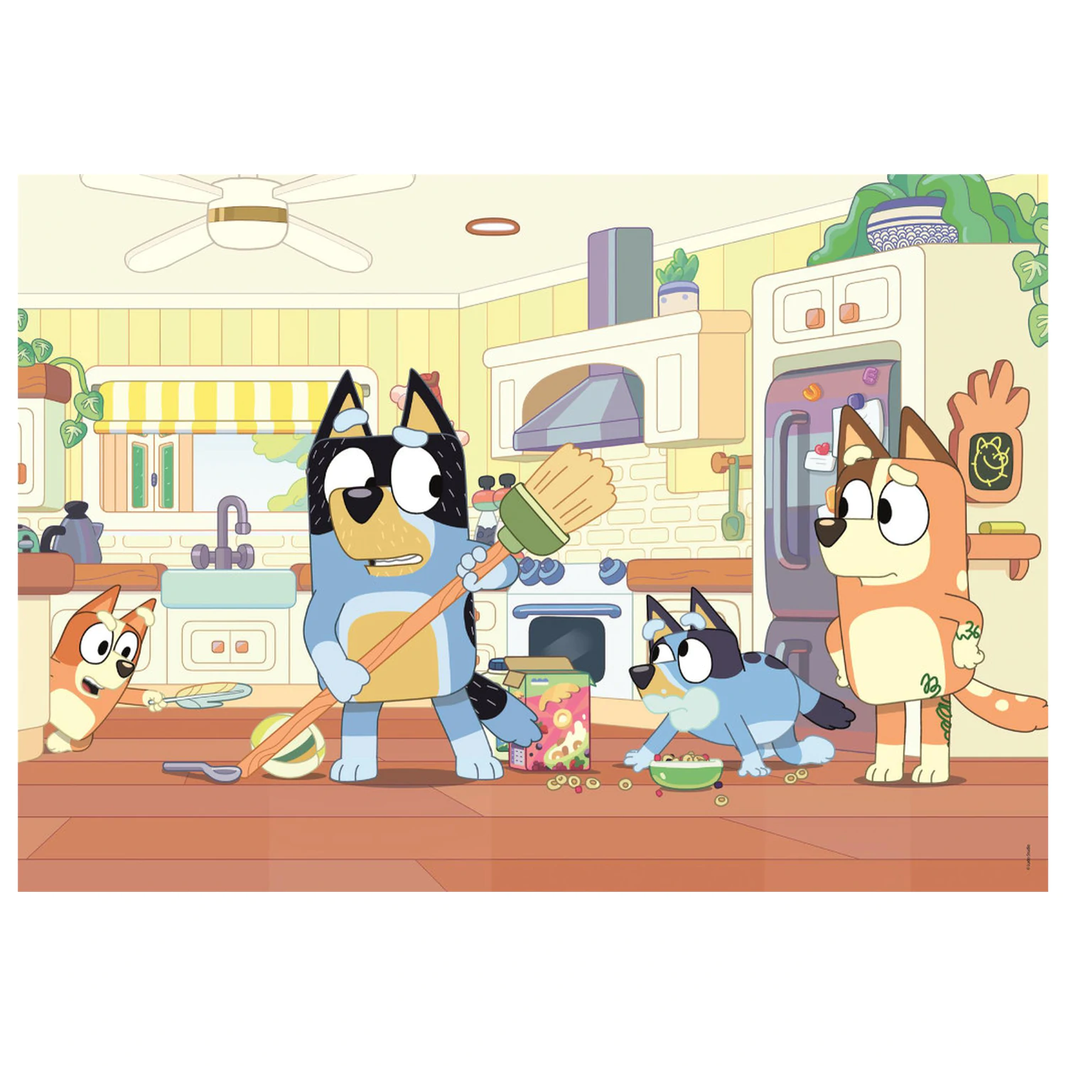 Bluey Cleaning puzzle de 60 de piese poza produsului