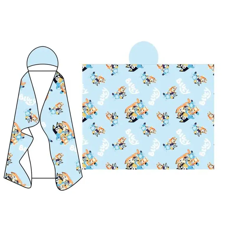 Bluey Coral patura cu gluga 120x150cm poza produsului