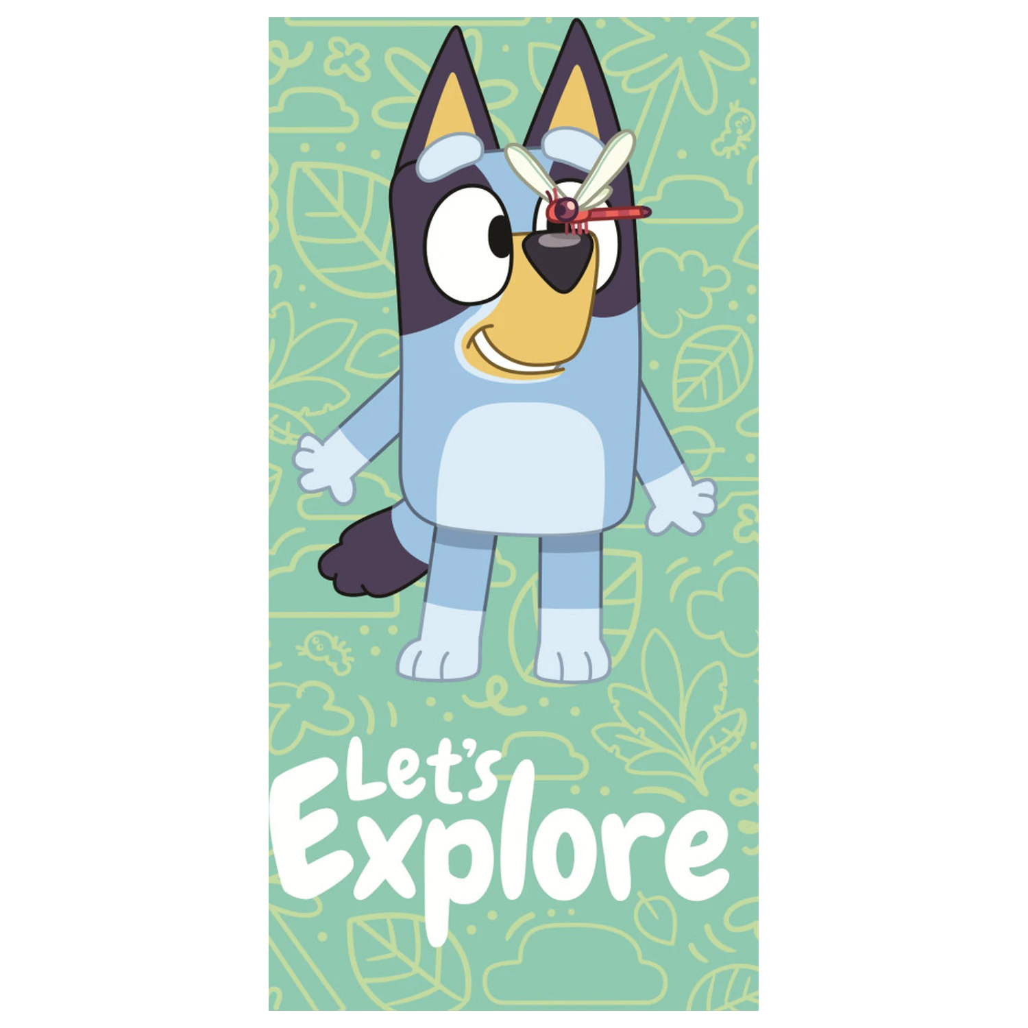 Bluey Explore Prosop 70x140cm poza produsului