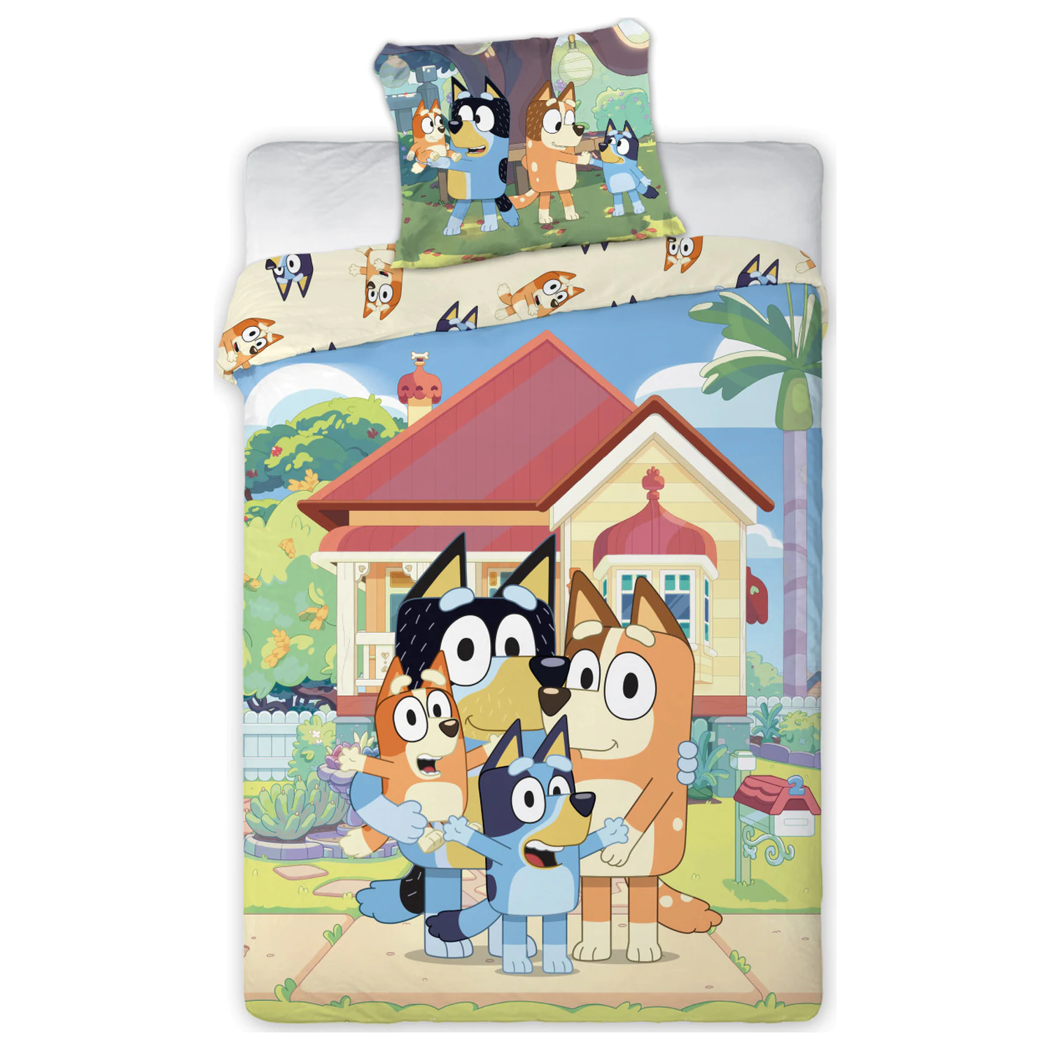 Bluey Family Home cuvertura de pilota pentru copii, prescolari poza produsului
