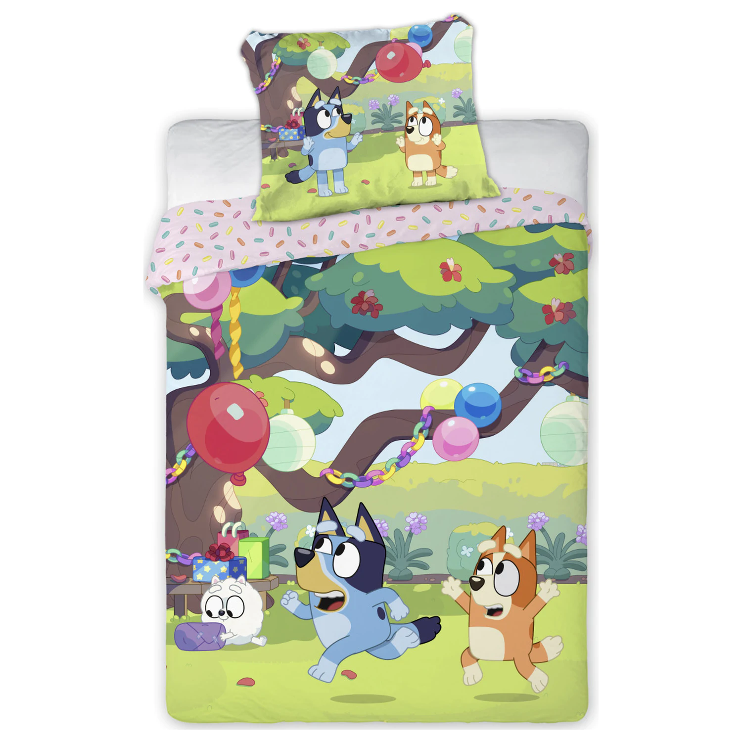 Bluey Garden Party Kids' Toddler Husa de plapuma poza produsului