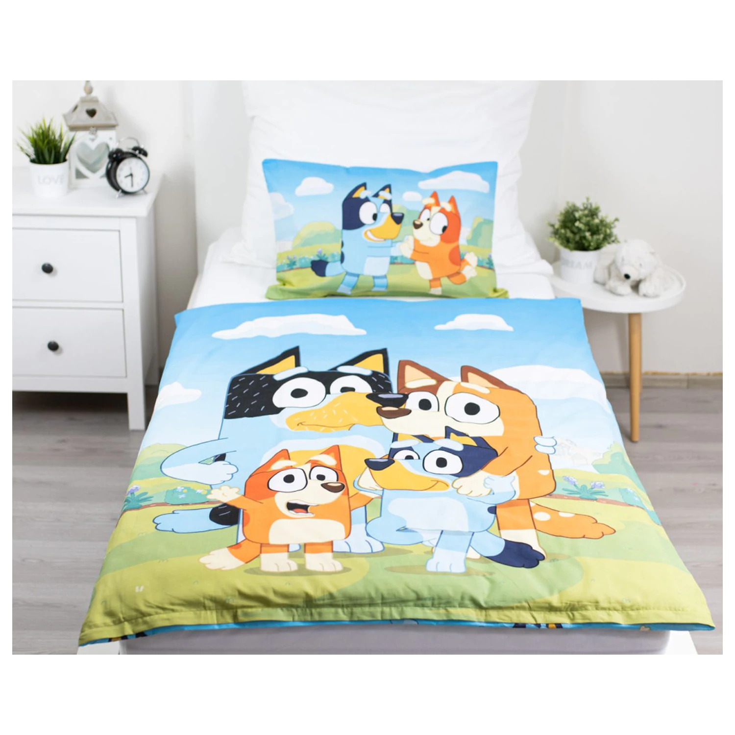 Bluey Happy Family Kids' Preschool Husa de pilota Set poza produsului