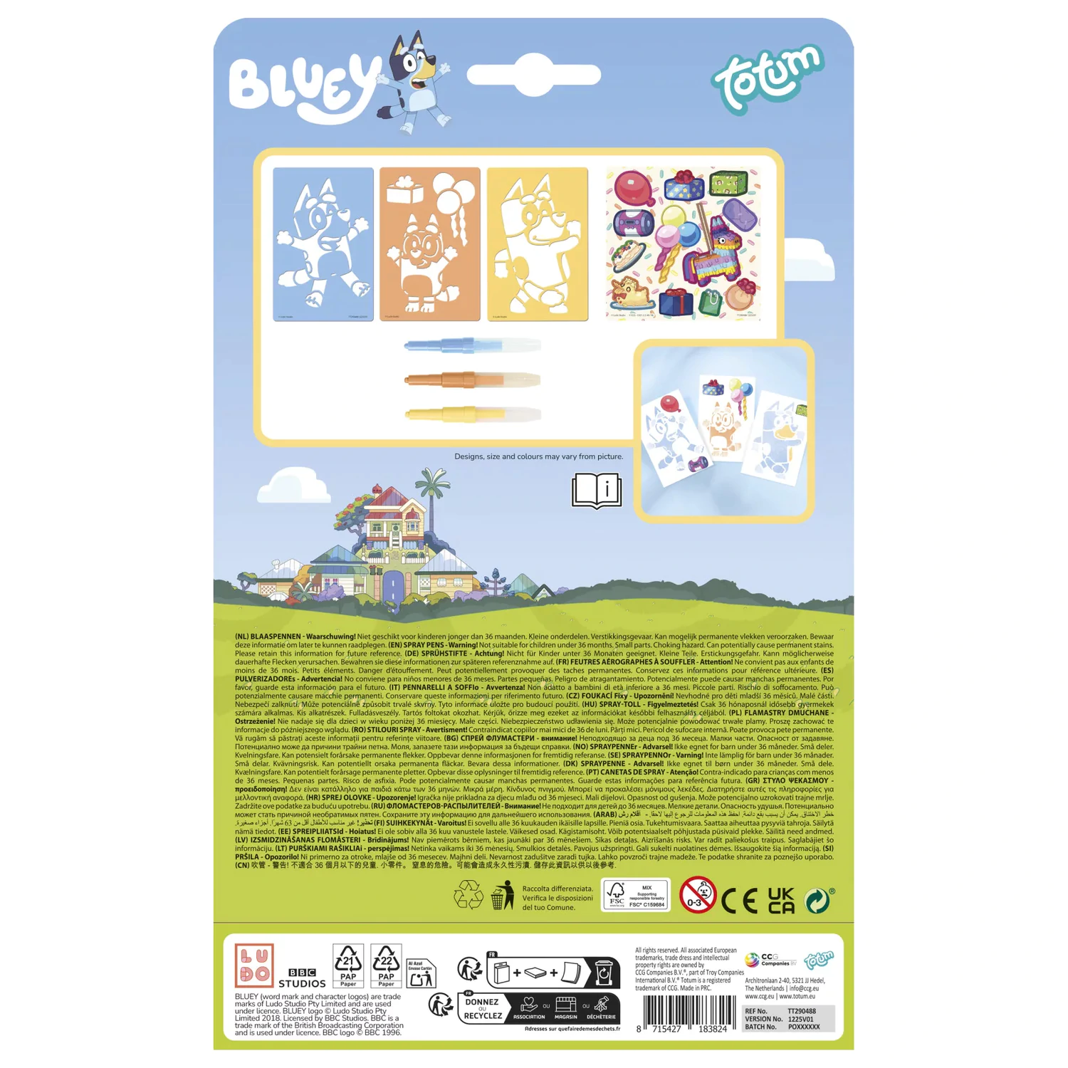 Bluey Set creativ fericit cu Pix Spray poza produsului