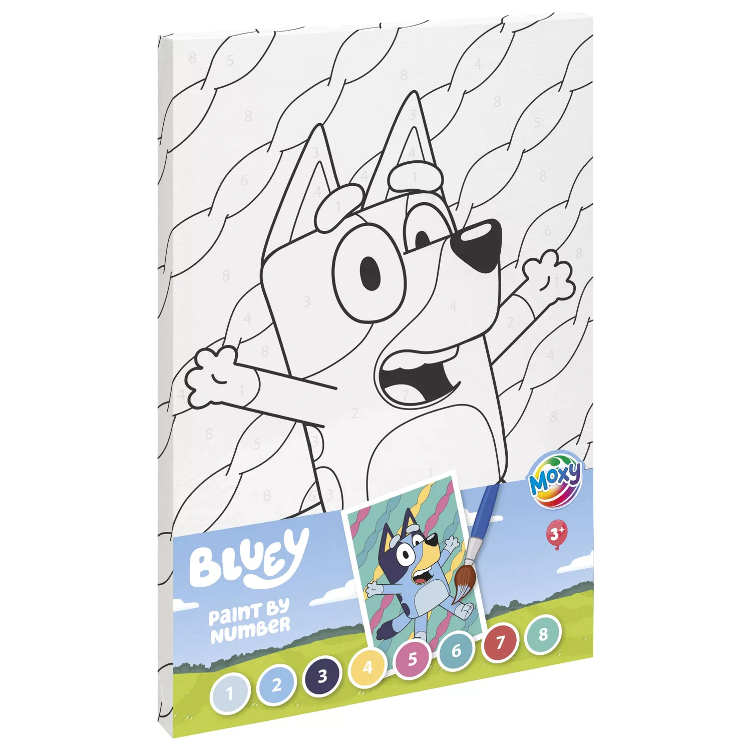 Bluey Set de colorat cu numere fericite poza produsului