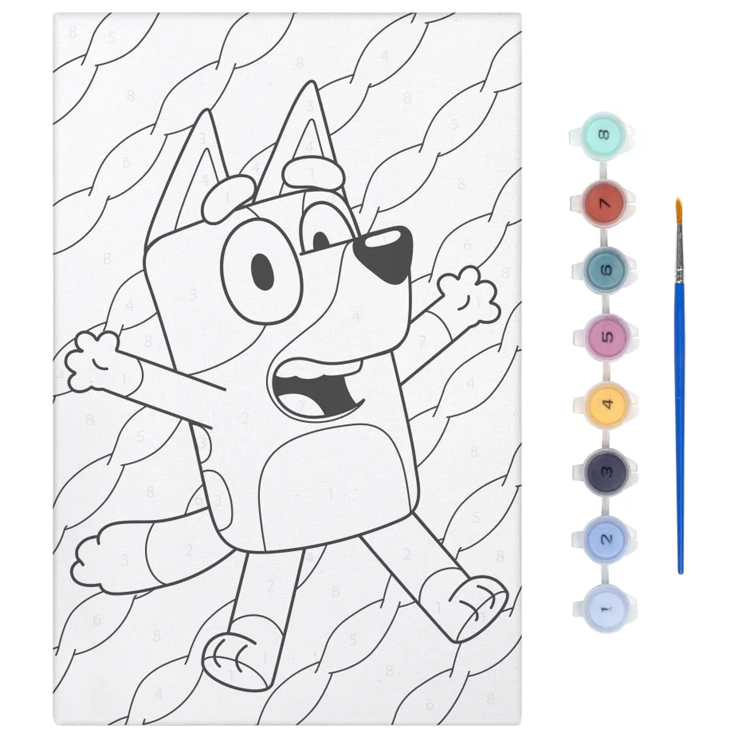 Bluey Set de colorat cu numere fericite poza produsului