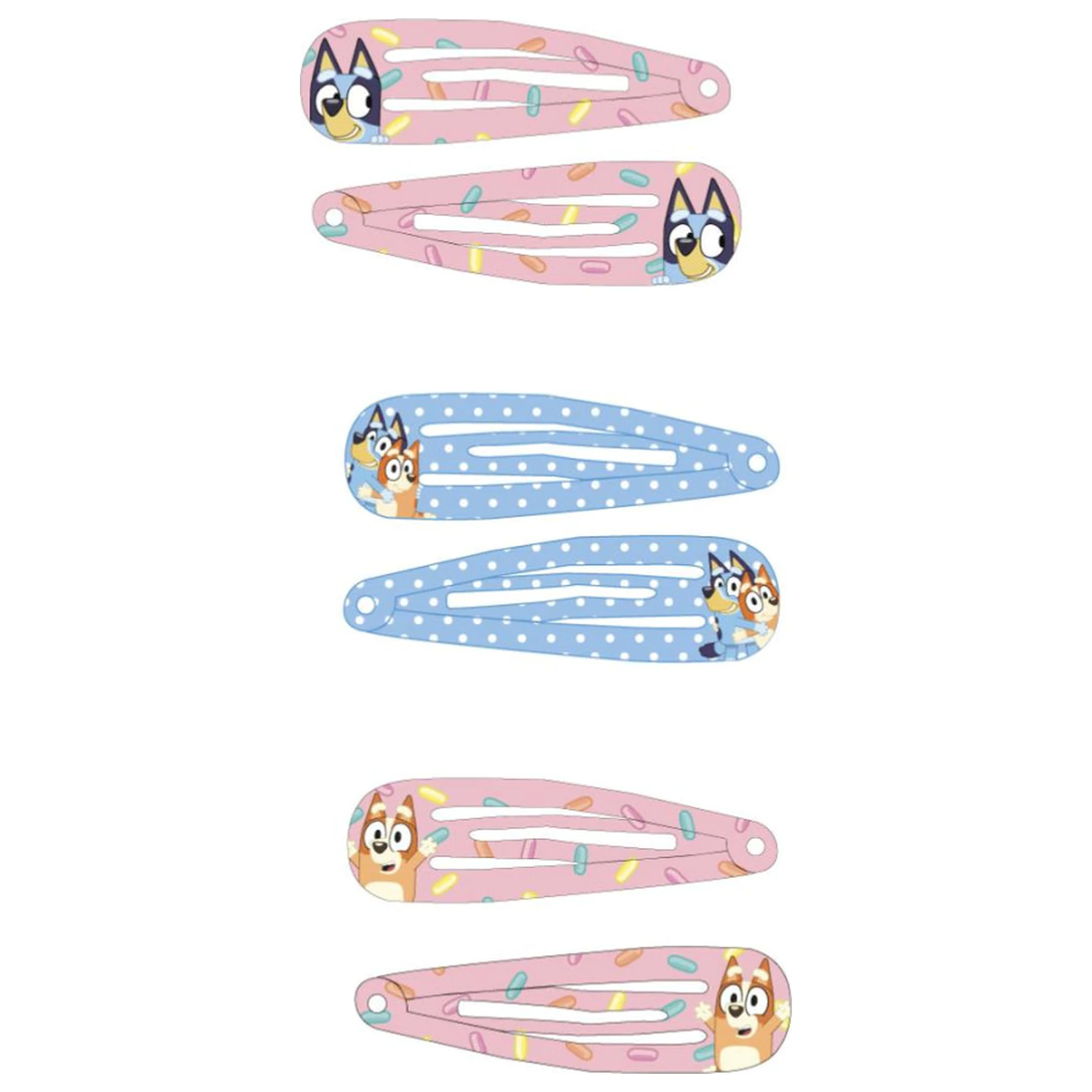 Bluey Heart Agrafe de par, set de 6 piese poza produsului