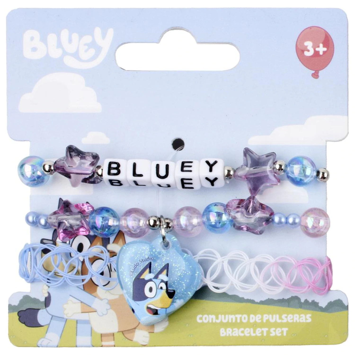 Bluey Heart Brățară Set 3 bucăți poza produsului