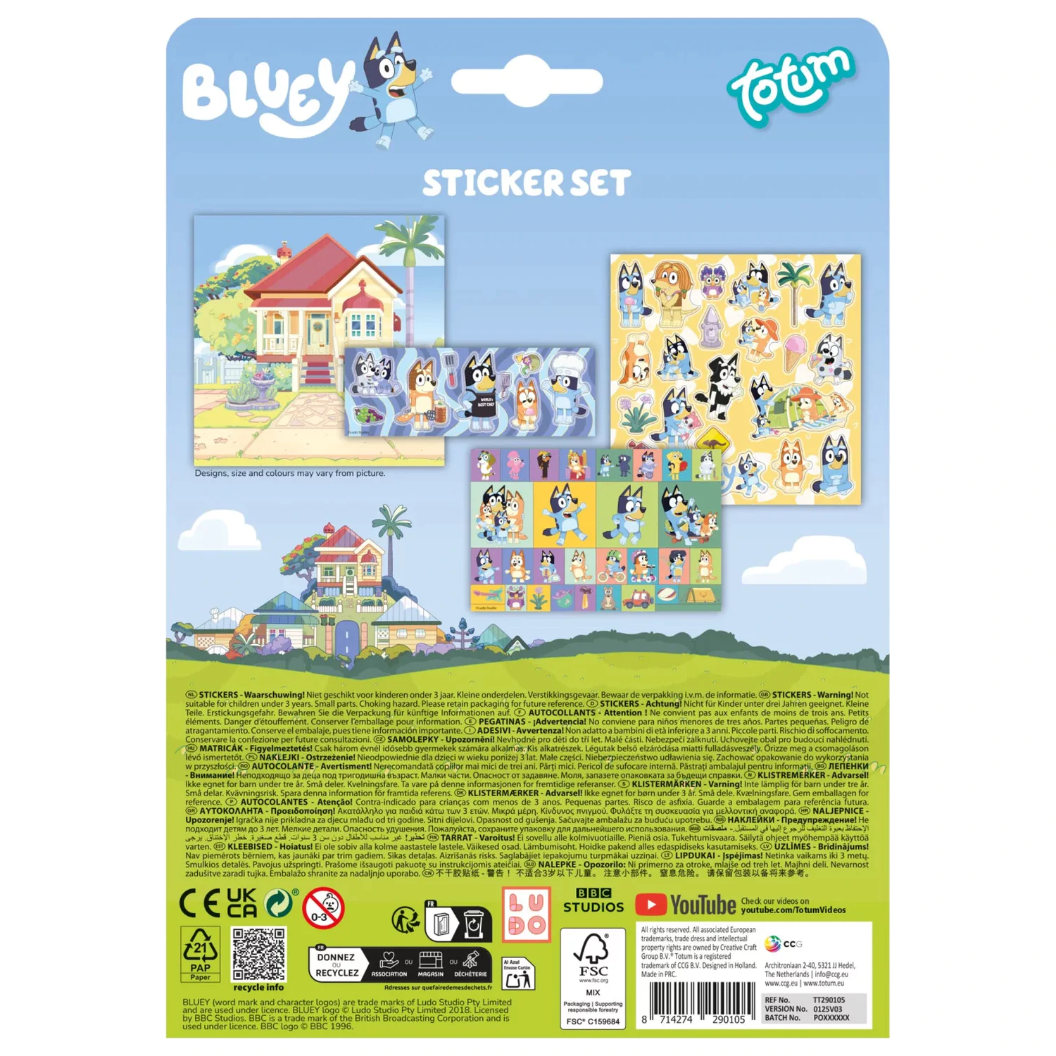Bluey Home set stickere poza produsului