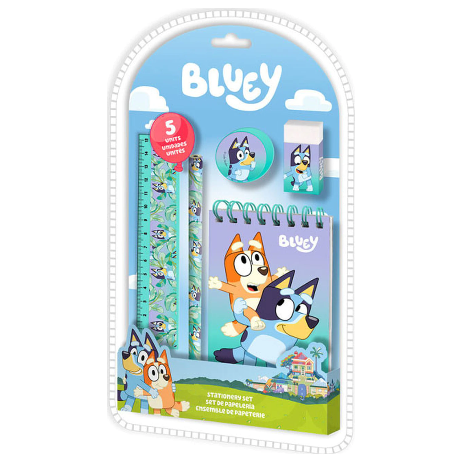 Set de papetarie Bluey Life 5 piese poza produsului