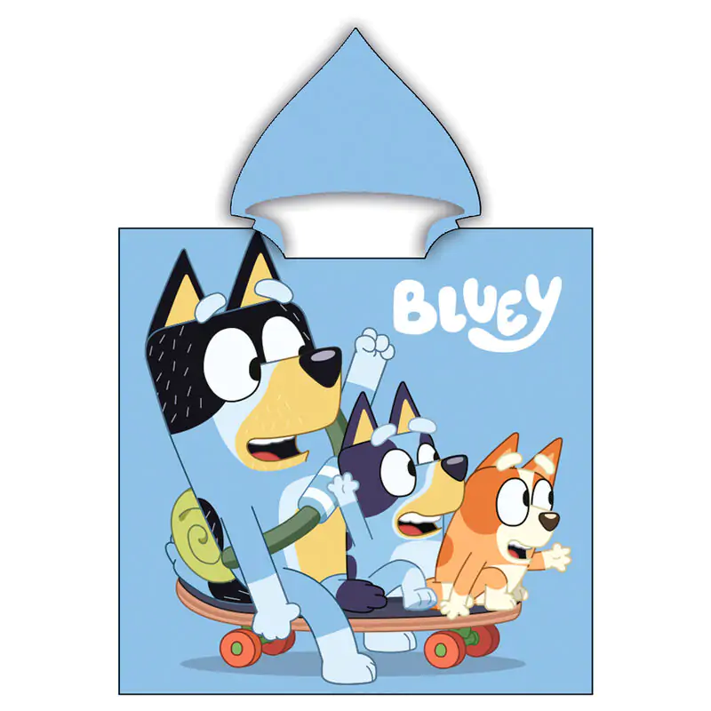 Bluey prosop poncho microfibra poza produsului