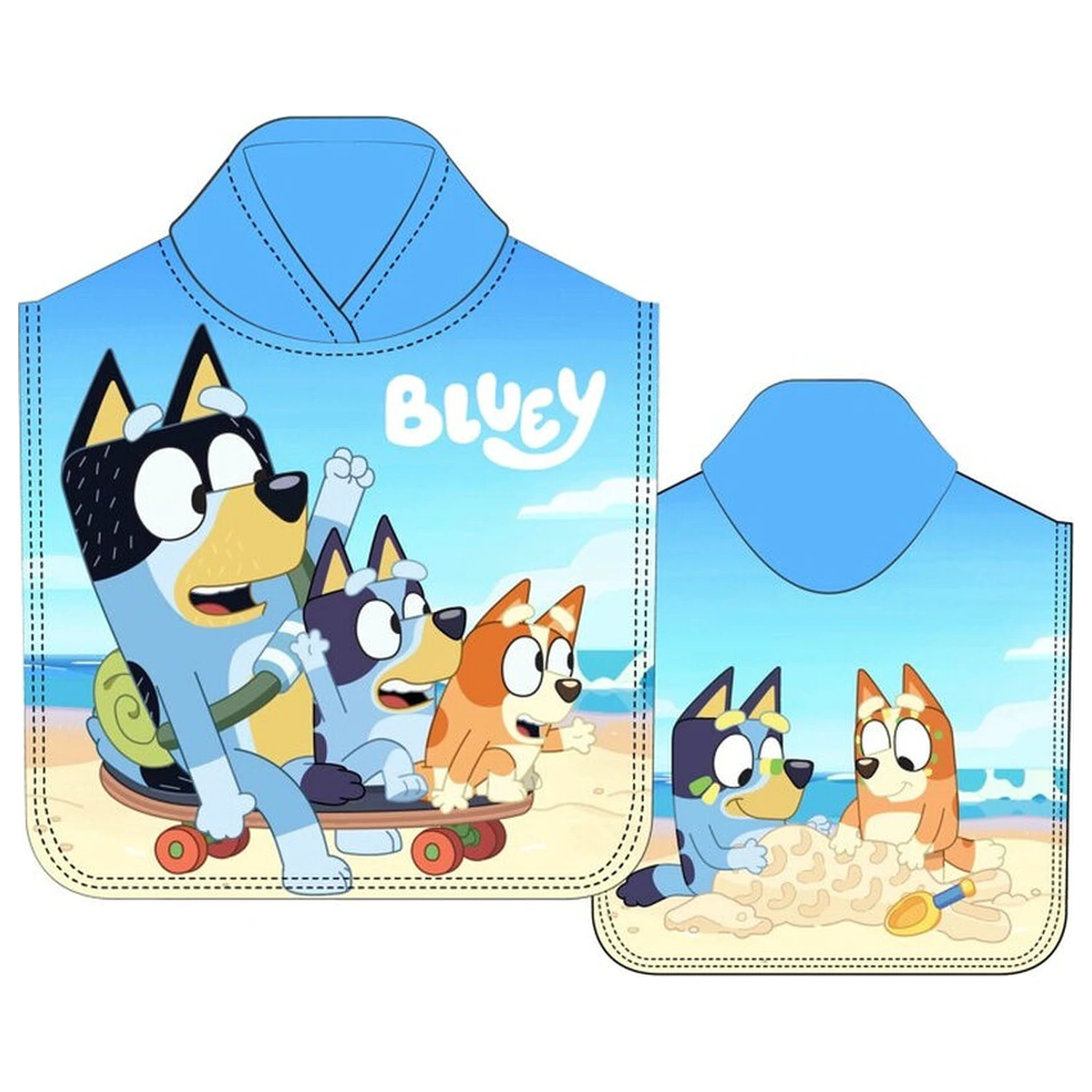 Bluey prosop poncho din microfibră poza produsului