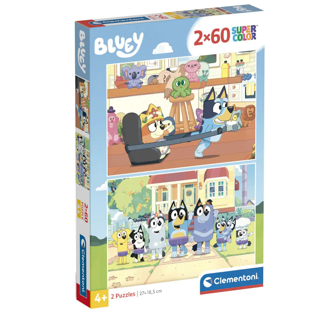 Bluey puzzle 2x60 piese poza produsului