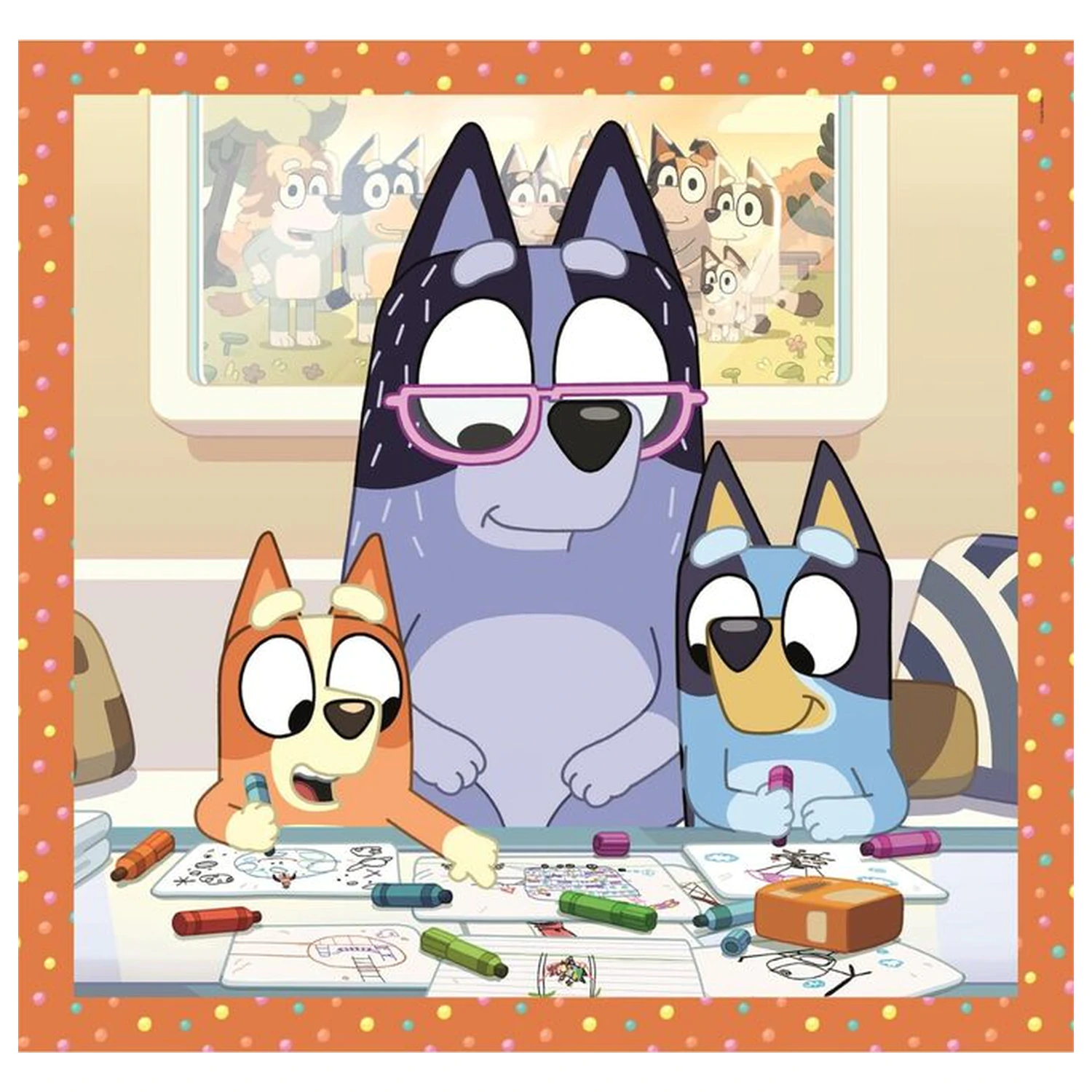 Puzzle Bluey 3x48 piese poza produsului