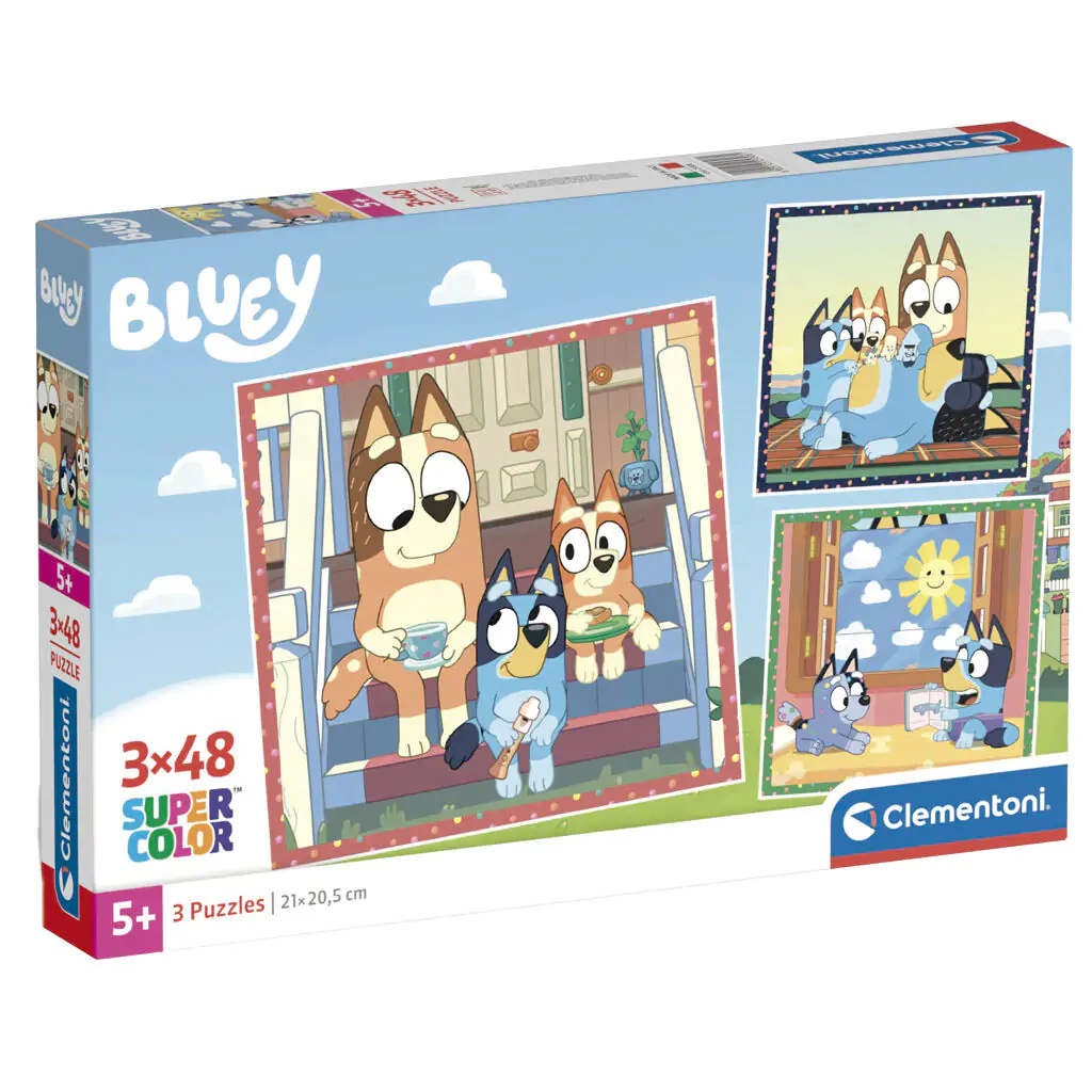 Bluey puzzle 3x48 piese poza produsului