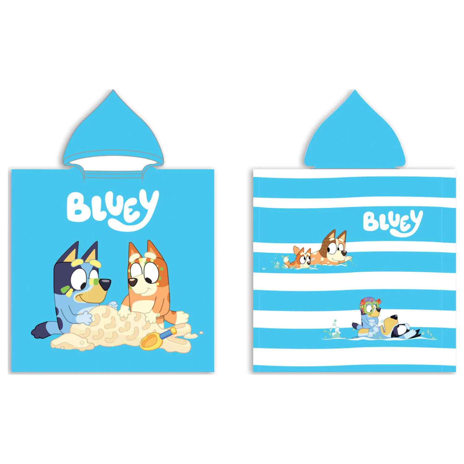 Bluey Sandy Fun Proso de plajă tip Poncho 50x100 cm poza produsului