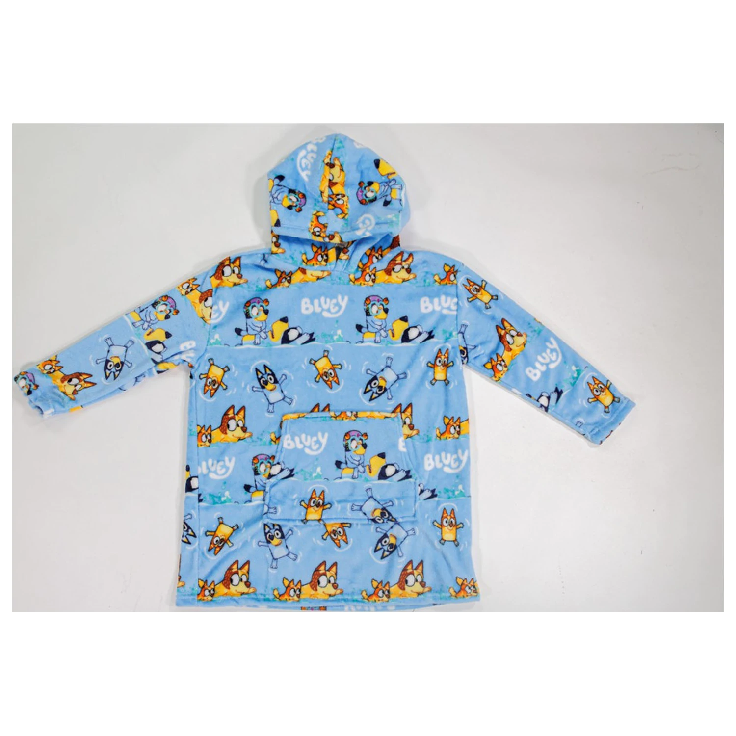 Bluey Seaside wearable plush fleece patura poncho pentru 3-6 ani poza produsului
