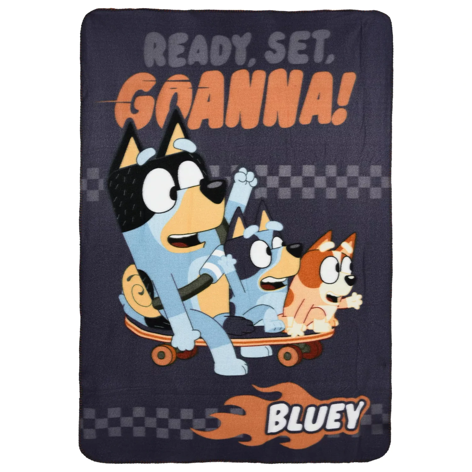 Patura fleece Bluey Skate Park 100x150cm poza produsului