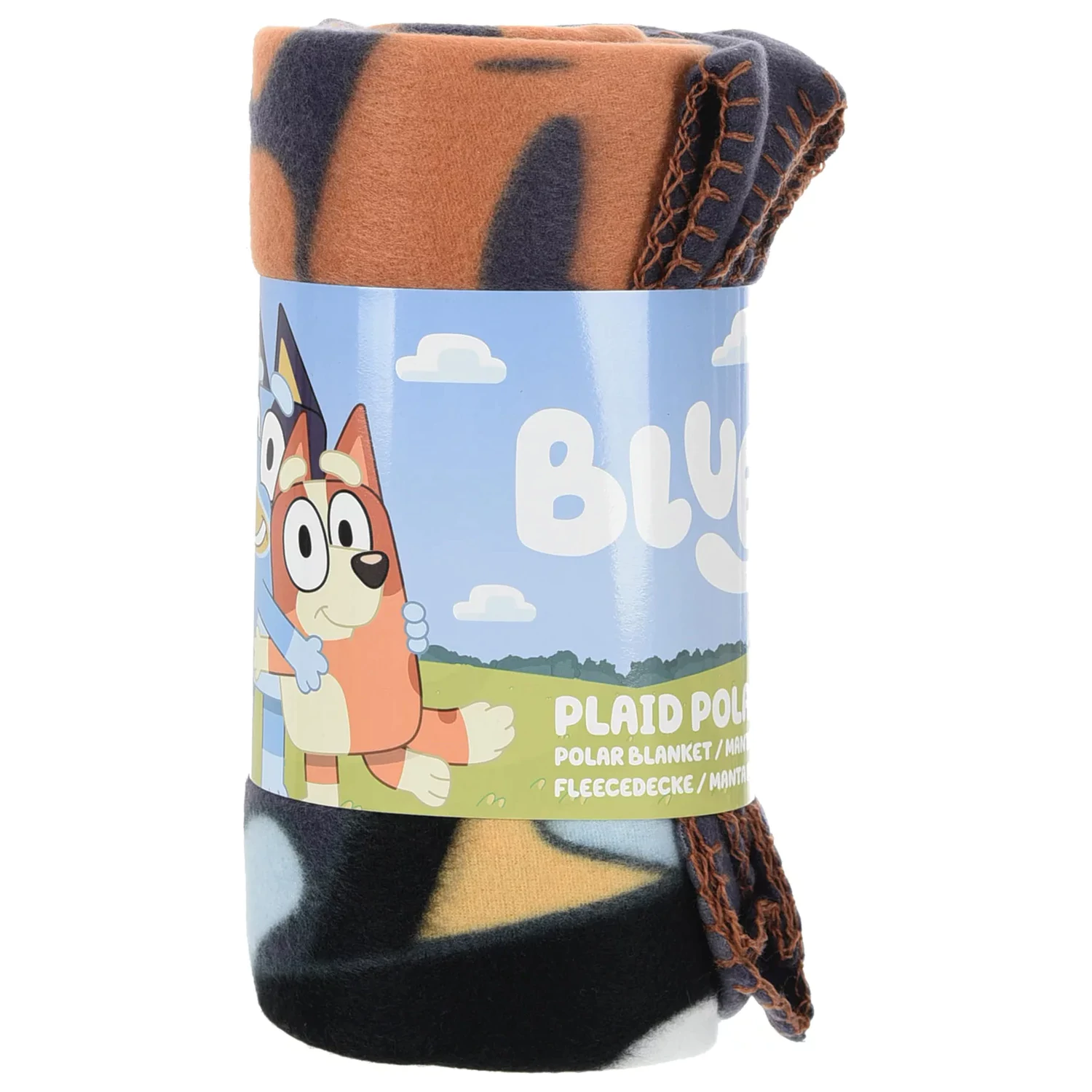 Patura fleece Bluey Skate Park 100x150cm poza produsului