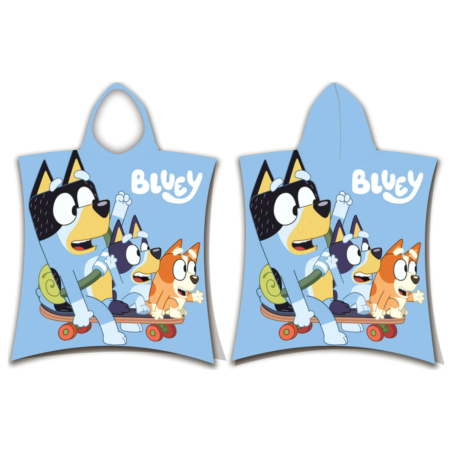 Bluey Skate Beach Prosop de plajă tip poncho poza produsului