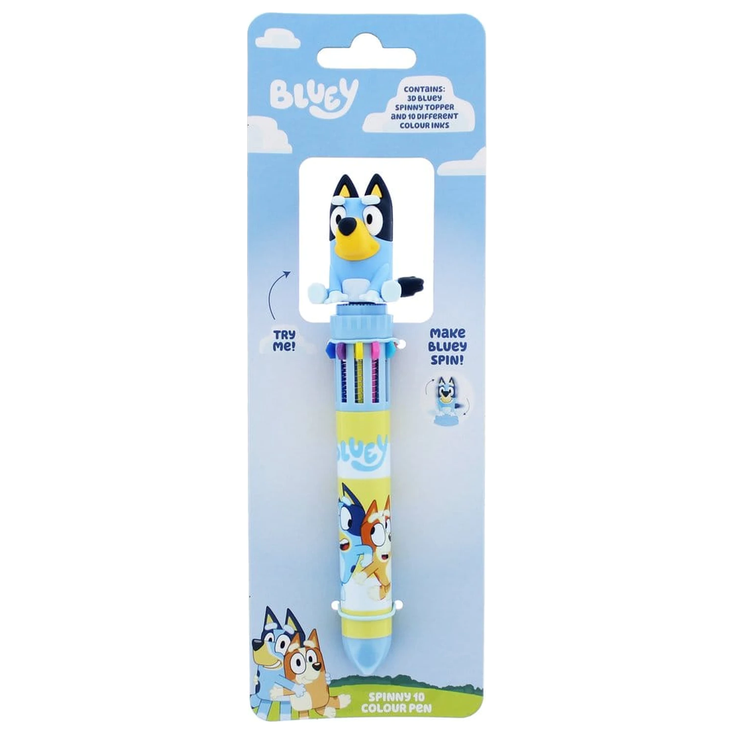 Bluey Multi Colour Pen Spinny poza produsului