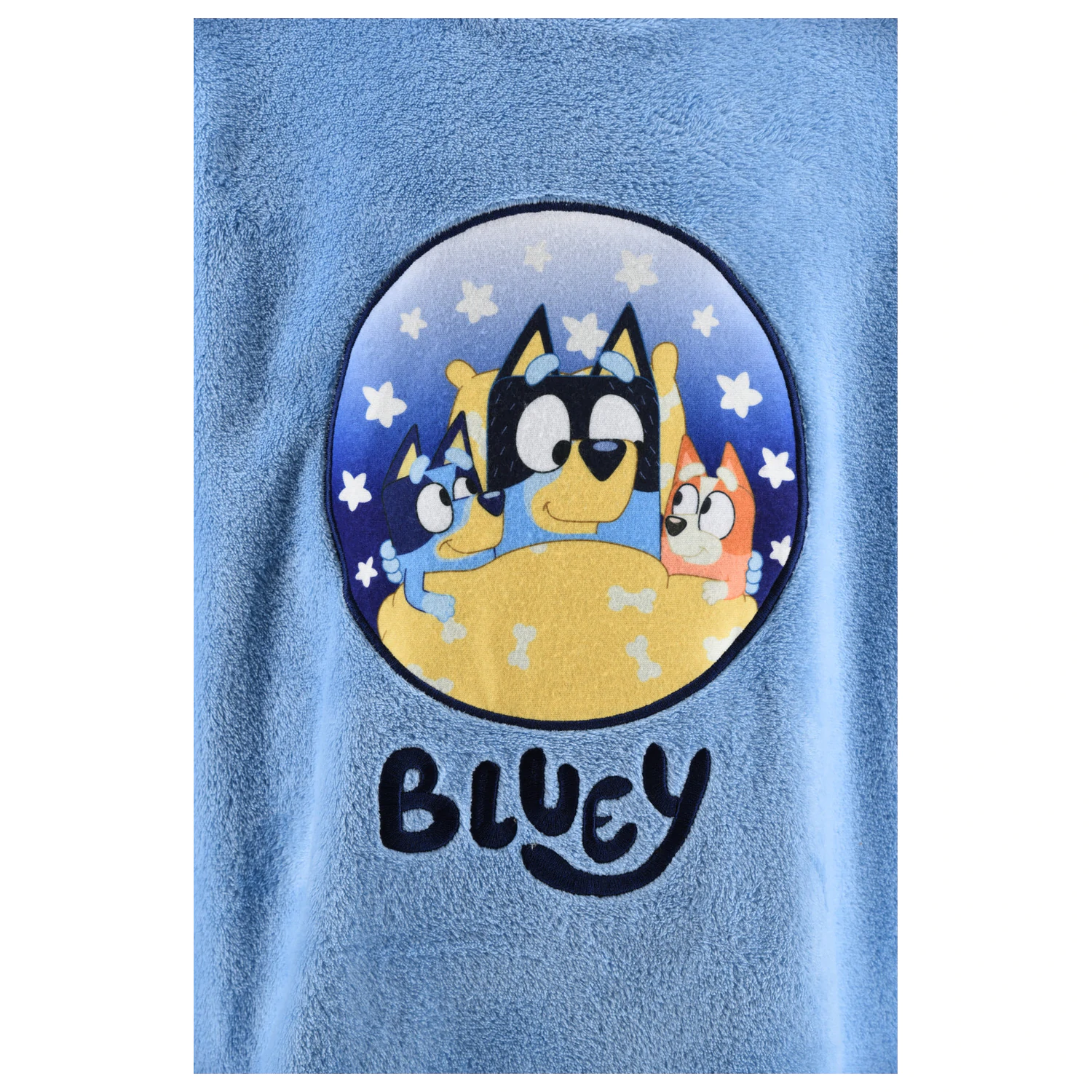 Bluey Stars Pătură Fleece Moale Snuggle, Poncho 6/8 ani poza produsului