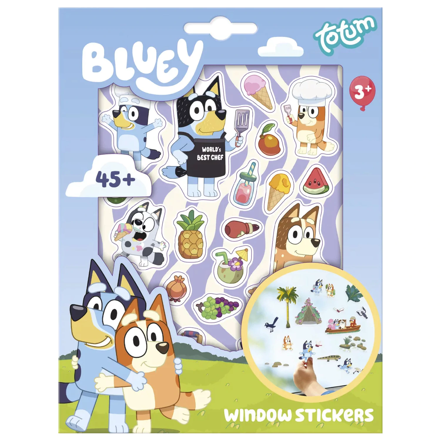 Bluey Set de autocolante pentru geam de vara poza produsului